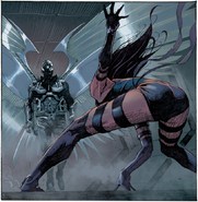 Deciding to go with Archangel, in hopes of saving him From Uncanny X-Force #14