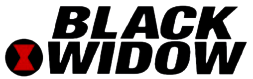 black widow comic logo