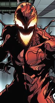 Cletus Kasady (Carnage Clone) (Earth-616) and Carnage (Symbiote) (Earth-616) from Carnage Vol 4 2 001