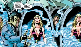 Gwen Stacy Clones (Earth-616) and Miles Warren (Catskill Mountains Clone) (Earth-616) from Spider-Man Vol 1 61 001