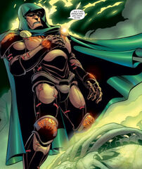 Victor von Doom (Earth-616) and Doctor Doom's Mystical Armor from Fantastic Four Vol 3 67 0001