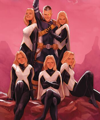 Stepford Cuckoos (Earth-616) from Cable Vol 4 2 Textless Cover