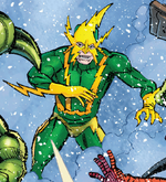 Spider-Man's enemies hit him with snowballs (Earth-14702)