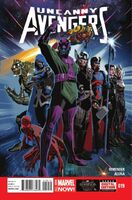 Uncanny Avengers Vol 1 19.jpg (260 KB) Available Uncanny Avengers #19 "Avenge the Earth: Part 2" Release date: April 23, 2014 Cover date: June, 2014