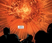 The Builders of Earth-13131 destroying their Earth to stop the incursion