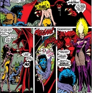 Meggan is transformed into the Goblin Princess by N'astirh