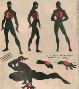 Peter Parker (Earth-616) Black Suit Concept Art from Marvel Age Vol 1 12 001.jpg (221 KB) Spider-Man's Black Suit From Marvel Age #12