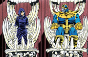 Thanos (Earth-616) and Death (Earth-616) from Thanos Quest Vol 1 2 0001