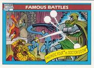 Fantastic Four vs. Victor von Doom (Earth-616) from Marvel Universe Cards Series I 0001