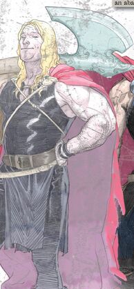 Thor Odinson (Earth-616) armed with Jarjarborn from Thor God of Thunder Vol 1 2