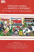 Avengers, Thor & Captain America Official Index to the Marvel Universe Vol 1 2