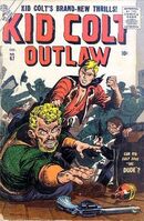 Kid Colt Outlaw #67 "The Snake Tattoo!" Release date: September 4, 1956 Cover date: December, 1956