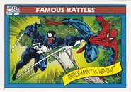 Peter Parker vs. Edward Brock (Earth-616) from Marvel Universe Cards Series I 0001