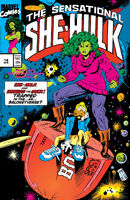 Sensational She-Hulk #14 "A Baloney Place of Dying!" Release date: February 6, 1990 Cover date: April, 1990