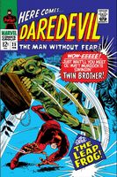 Daredevil #25 "Enter: The Leap-Frog!" Release date: December 8, 1966 Cover date: February, 1967