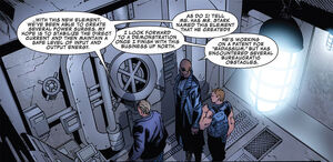 Erik Selvig (Earth-199999 and Nicholas Fury (Earth-199999) from Marvel's The Avengers Prelude Fury's Big Week Vol 1 4 001