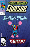 Quasar #22 "Prolog IV: A Long Day's Journey Into Death!" Release date: March 12, 1991 Cover date: May, 1991