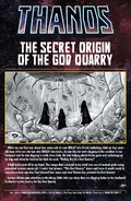 The Secret Origin of the God Quarry From Thanos (Vol. 2) #9