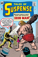 Tales of Suspense #40 "Iron Man Versus Gargantus!" Release date: January 10, 1963 Cover date: April, 1963