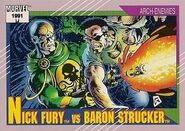 Nicholas Fury vs. Wolfgang von Strucker (Earth-616) from Marvel Universe Cards Series II 0001