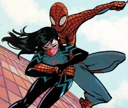 Cindy Moon (Earth-616) and Peter Parker (Earth-616) from Silk Vol 1 1 001.jpg (846 KB) Silk #1
