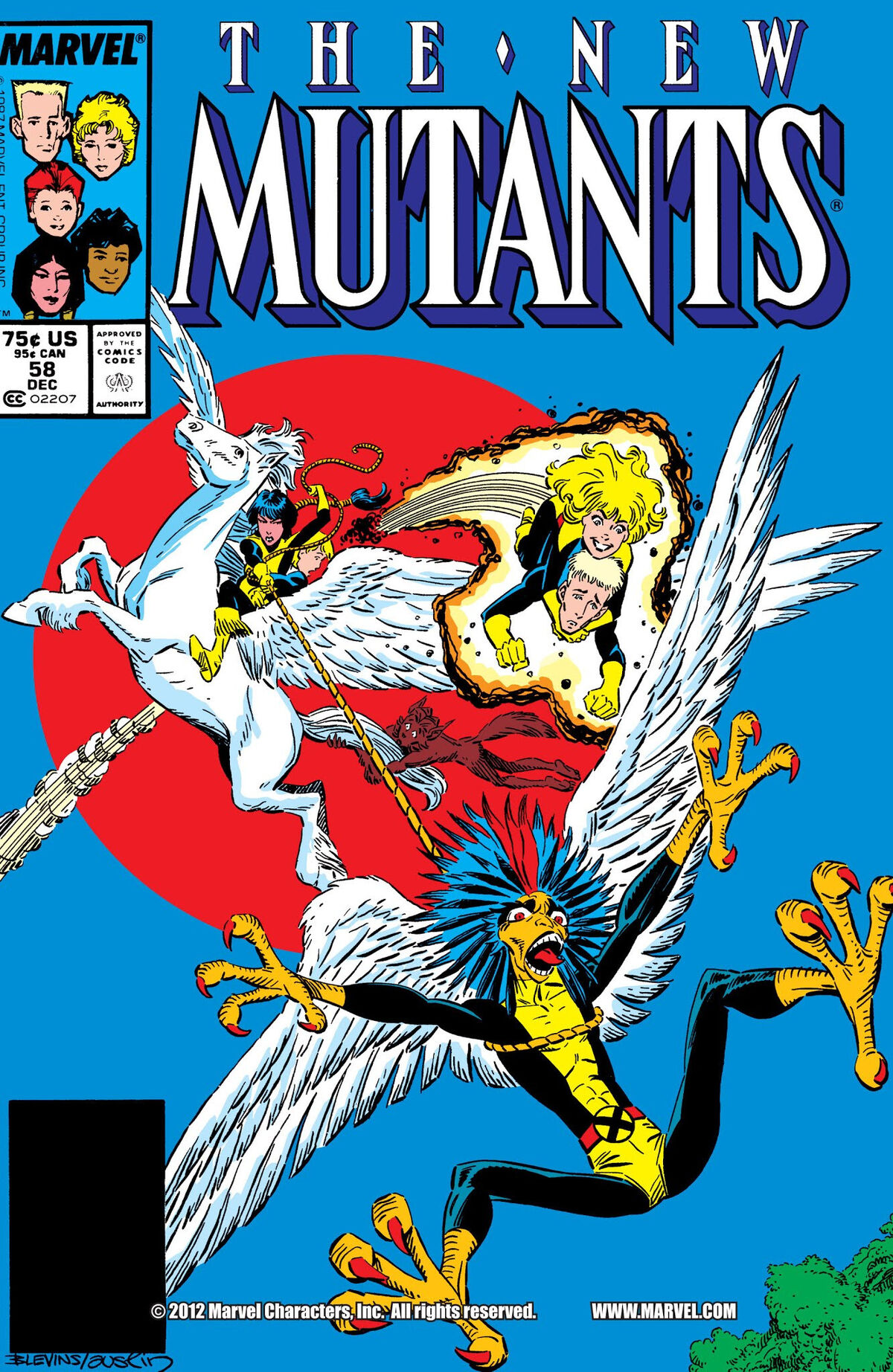 New Mutants #1-30 ニュー・ミュータント アメコミリーフ NEW MUTANTS #30 (ROB LIEFELD VARIANT) COMIC BOOK ~ Marvel