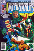 Micronauts #16 "Rendezvous in Sub-Atomica!" Release date: January 8, 1980 Cover date: April, 1980