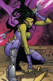 Gamora Zen Whoberi Ben Titan (Earth-7528) from Guardians of the Galaxy Vol 4 9 002.jpg