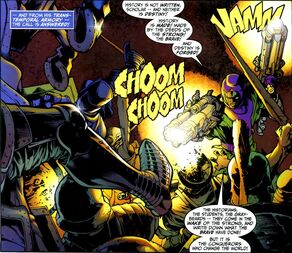 Kang battles the forces of Immortus