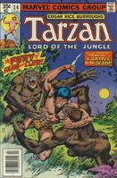 Tarzan #14 "The Battle for the She-Ape!" Release date: April 25, 1978 Cover date: July, 1978