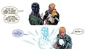 Alexander Summers (Earth-13133), Katherine Summers (Earth-13133) and Nathaniel Richards (Kang) (Earth-6311) from Uncanny Avengers Vol 1 19 001