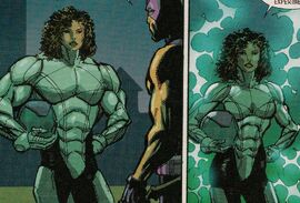 Marcia Guzman (Earth-616) and Clinton Barton (Earth-616) from Avengers Solo Vol 1 2 0001