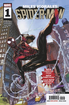 Miles Morales Spider-Man Vol 1 1 Second Printing Variant