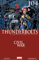 Thunderbolts #104 "Taking Civil Liberties: Part 2" Release date: July 12, 2006 Cover date: September, 2006