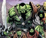 The Hulk returned to Sakaar (Earth-30356)