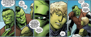 Bruce Banner (Earth-616) and Theodore Altman (Earth-616) from Hulk Vol 3 7 001