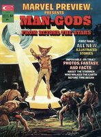 Marvel Preview #1 "Man-Gods from Beyond the Stars" Release date: February 4, 1975 Cover date: July, 1975