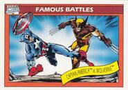 Steven Rogers vs. James Howlett (Earth-616) from Marvel Universe Cards Series I 0001