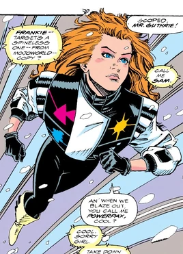 Francine Power (Earth-84309) from X-Force Annual Vol 1 1 0001