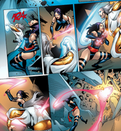 Fighting Merlyn in the Starlight Citadel From X-Men: Die by the Sword #5