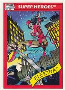 Elektra Natchios (Earth-616) from Marvel Universe Cards Series I 0001