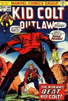 Kid Colt Outlaw #168 "Durk Drago, the Man Who Beat Kid Colt!" Release date: November 28, 1972 Cover date: March, 1973