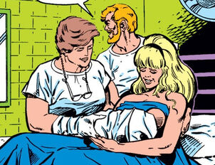 Benjamin Jones (Earth-712), Arcanna Jones (Earth-712), and Phillip Jones (Earth-712) from Squadron Supreme Vol 1 12 001