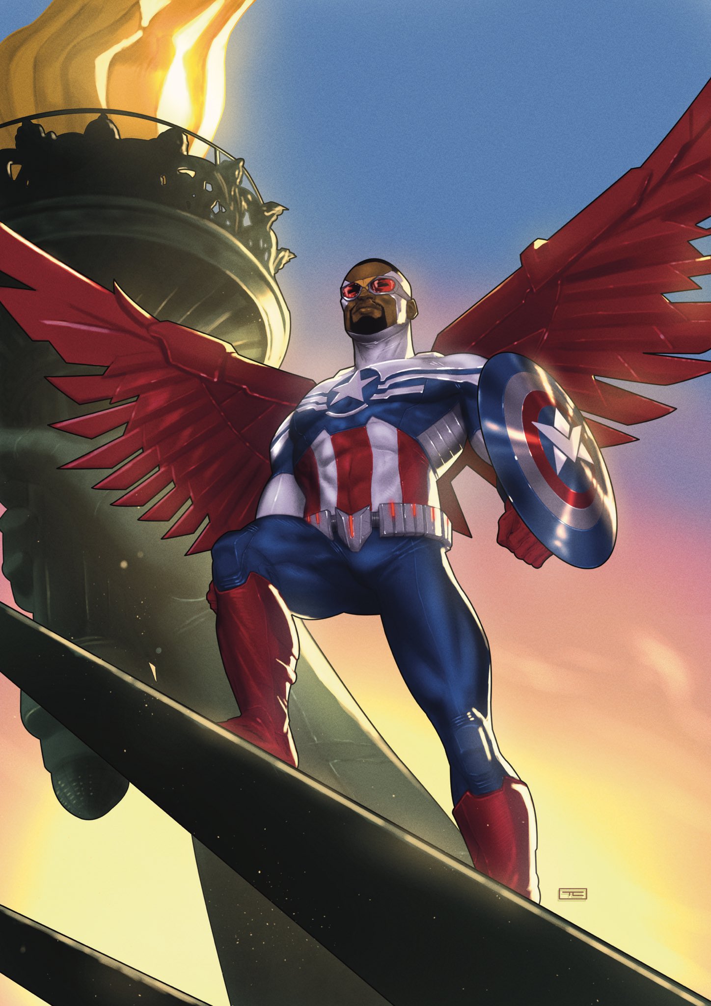 sam wilson as captain america comic