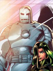 Iron Man Armor MK I (Earth-1610) from Ultimatum Spider-Man Requiem Vol 1 1 001.jpg
