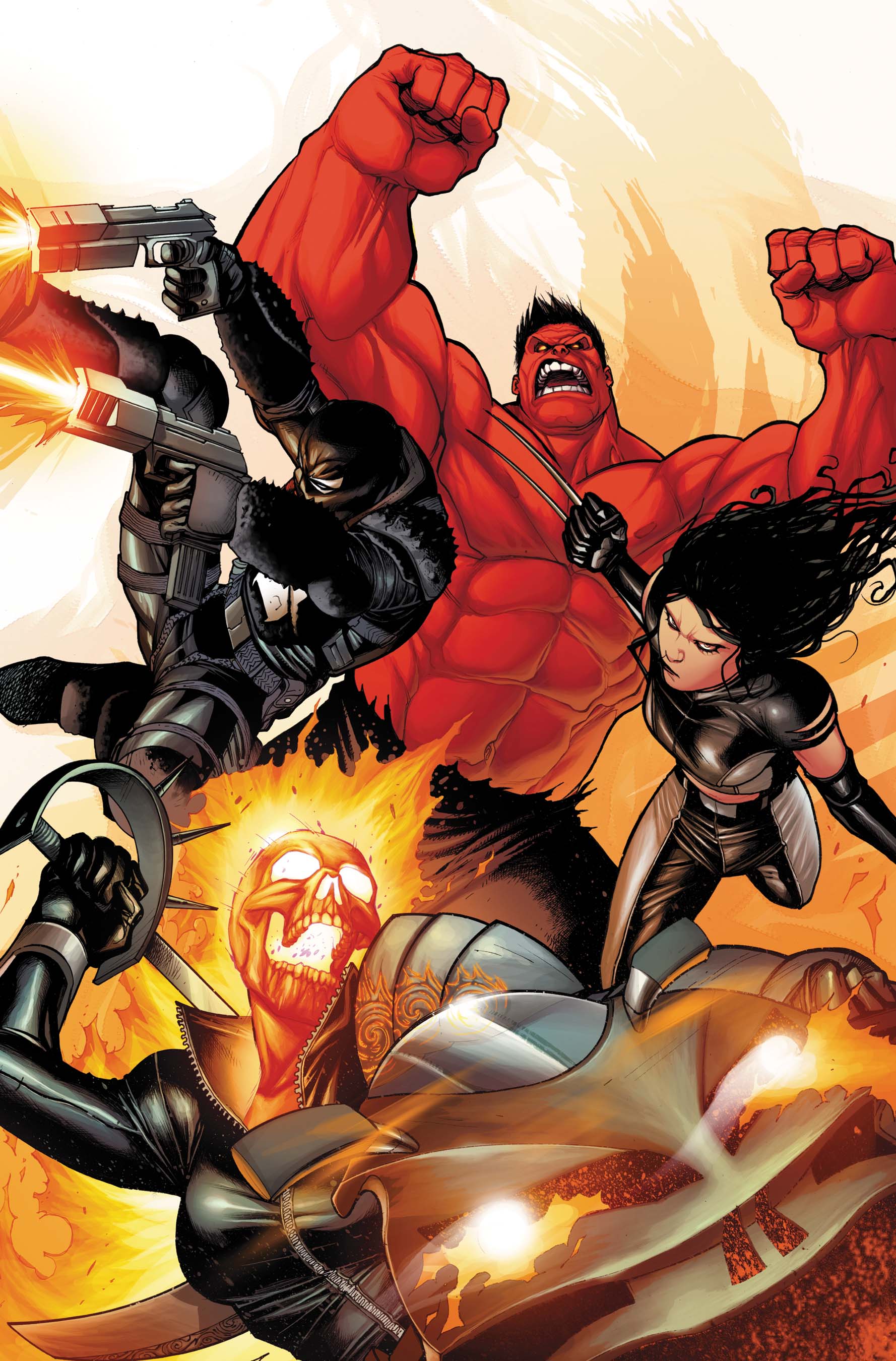 ghost rider vs red hulk