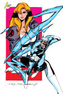 Crystalia Amaquelin (Earth-616) and Quicksilver from Avengers Vol 1 367
