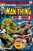 Man-Thing #16 "Decay Meets the Mad Viking" Release date: January 21, 1975 Cover date: April, 1975