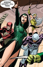 Black Mamba leads the attack on Captain America and Iron Man