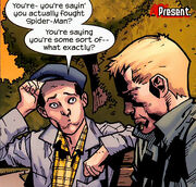 Beetle (Earth-1610) and Edward Brock Jr. (Earth-1610) from Ultimate Spider-Man Vol 1 128 0001
